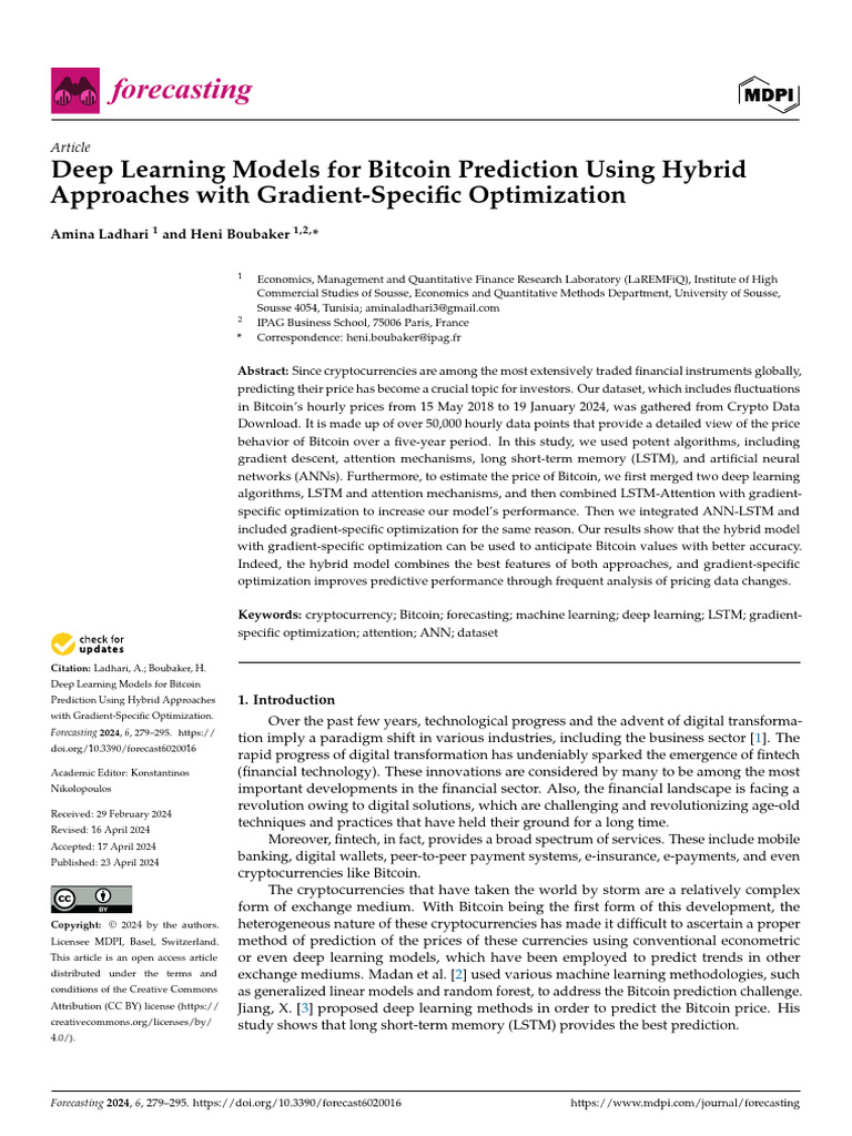 Hybrid Deep Learning for Bitcoin Forecasting | PDF | Deep Learning ...