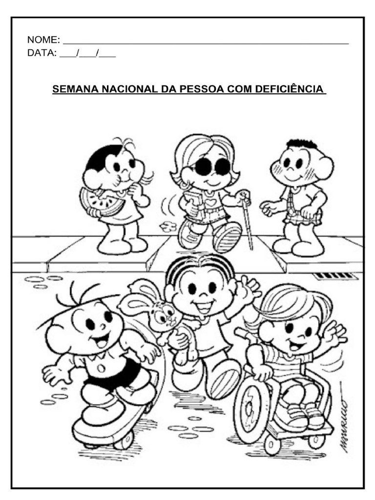 Desenho para Colorir - Inclusão | PDF