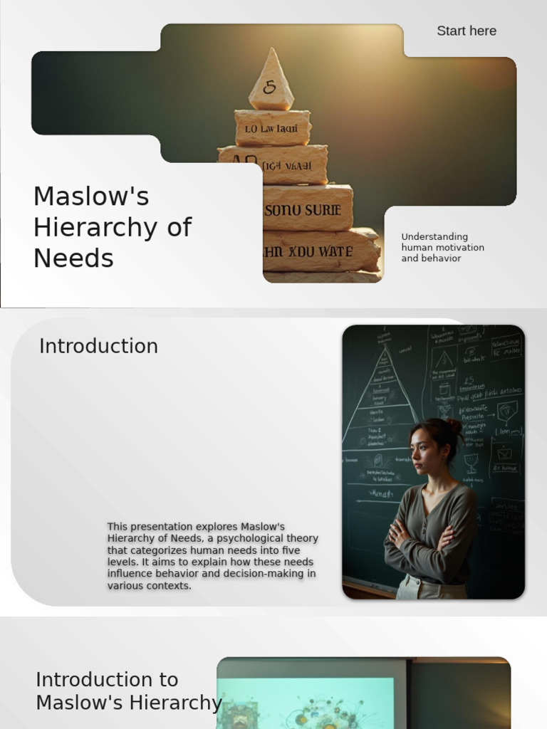 Understanding Maslow's Needs Pyramid | PDF | Motivational | Motivation