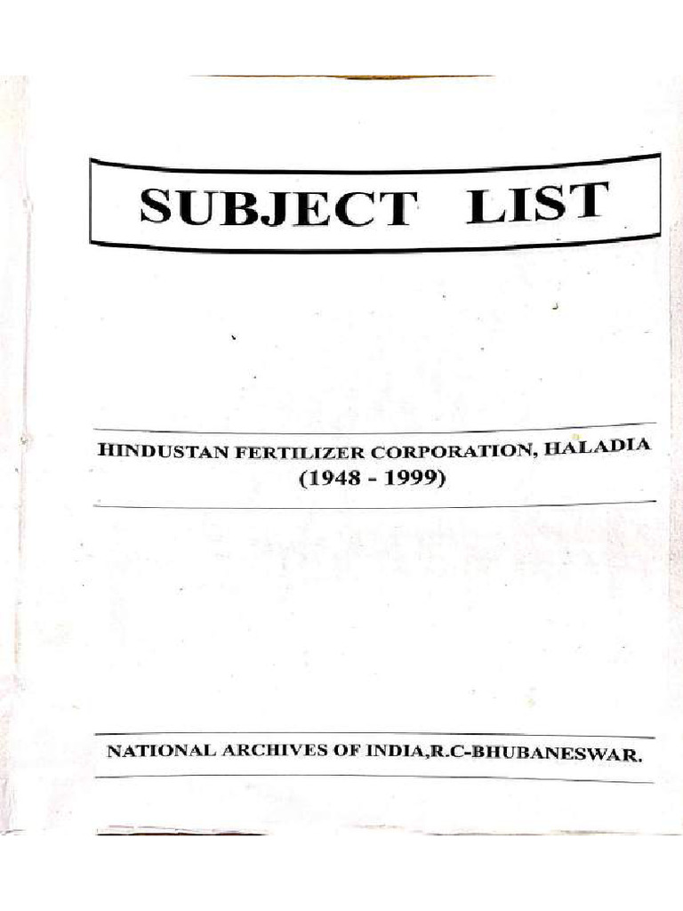 Hindustan Feritilizer Corporation | PDF