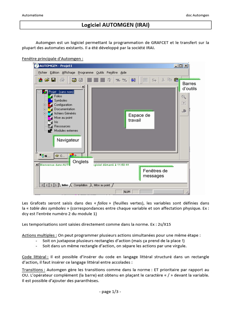 Guide d'utilisation d'Automgen 8 | PDF | Programmation informatique ...