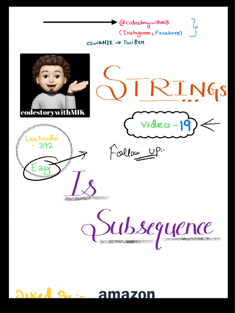 Leetcode 392 Is Subsequence | PDF