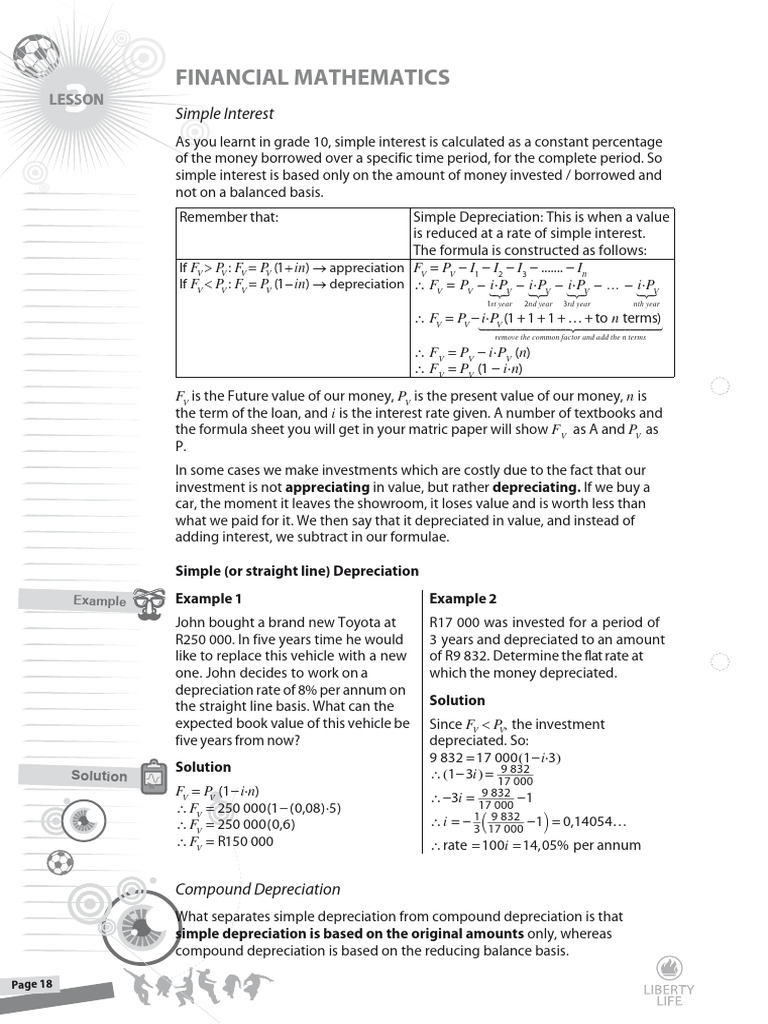 GR 11 L3 Financial Maths PDF Interest Mathematics