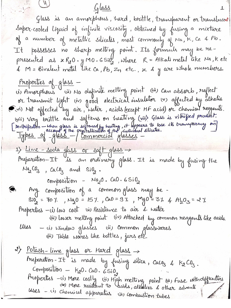 Glass Part-1 | PDF