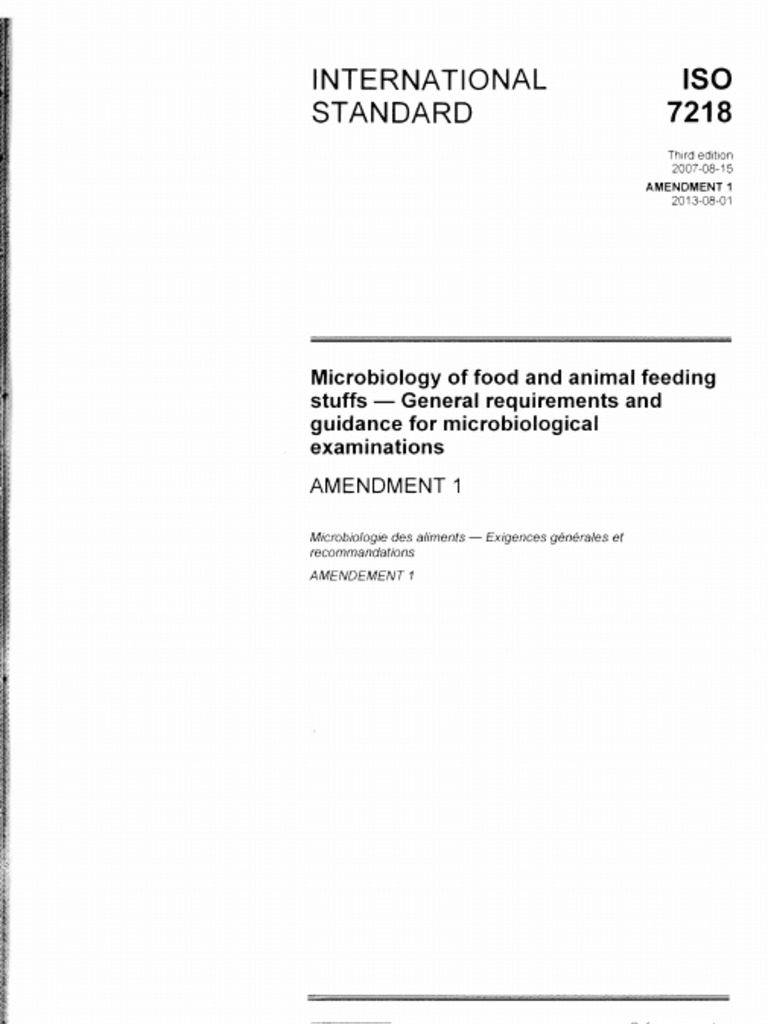 Iso 7218 Cor1 | PDF