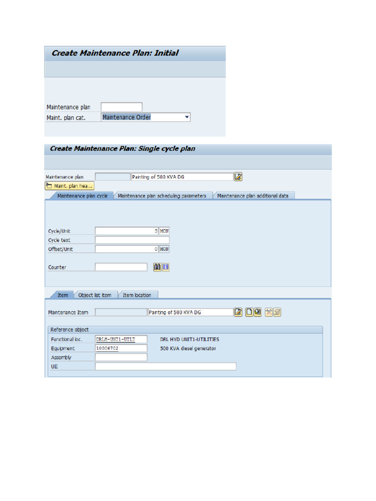 07 Single Cycle Time Based Maintenance Plan | PDF