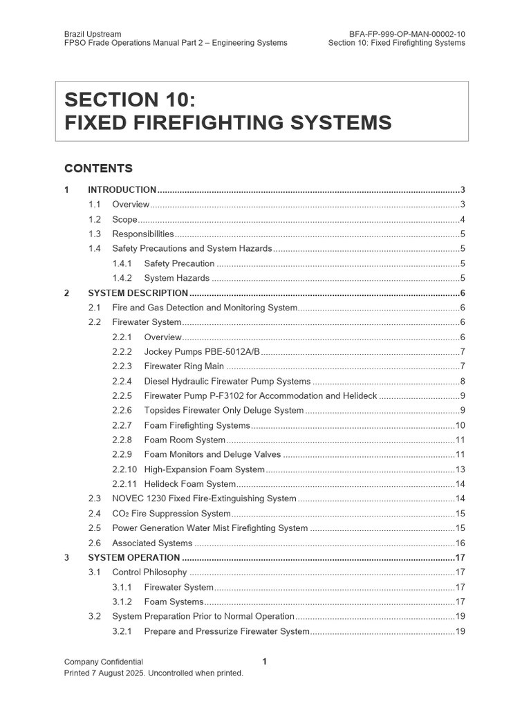 Fixed Firefighting Systems - EN | PDF | Pump | Firefighting