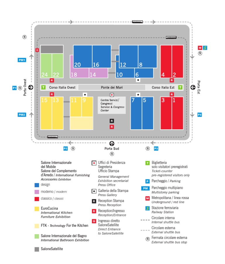 Salone Internazionale del Mobile Map | PDF