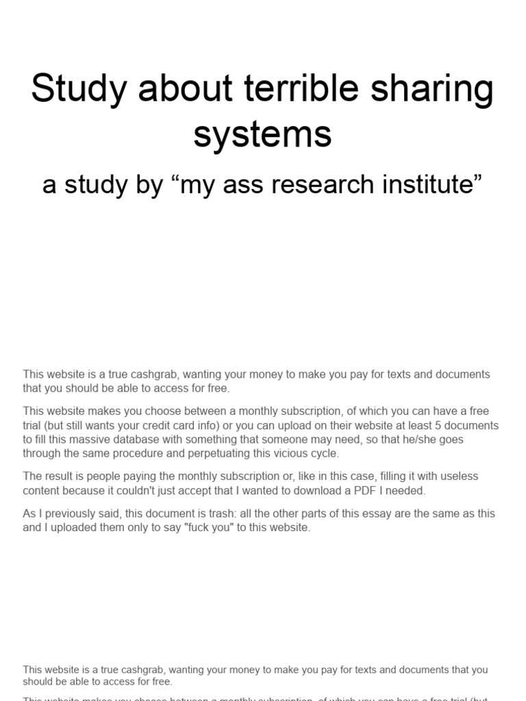 Placeholder Document 3. Do Not Read | PDF