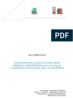 Instrumentos de Gestão de Recursos Hídricos Subterrâneos Entre Bacias Que Partilhem Zonas de Recarga de Aquíferos