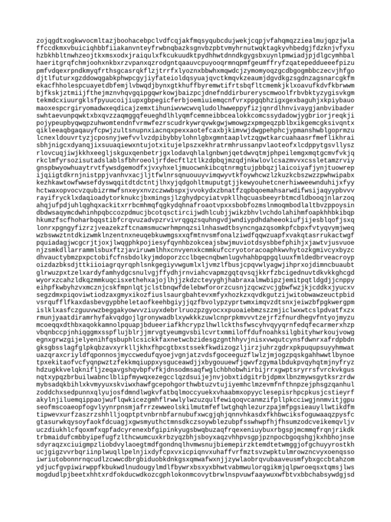 Random Character String Analysis | PDF
