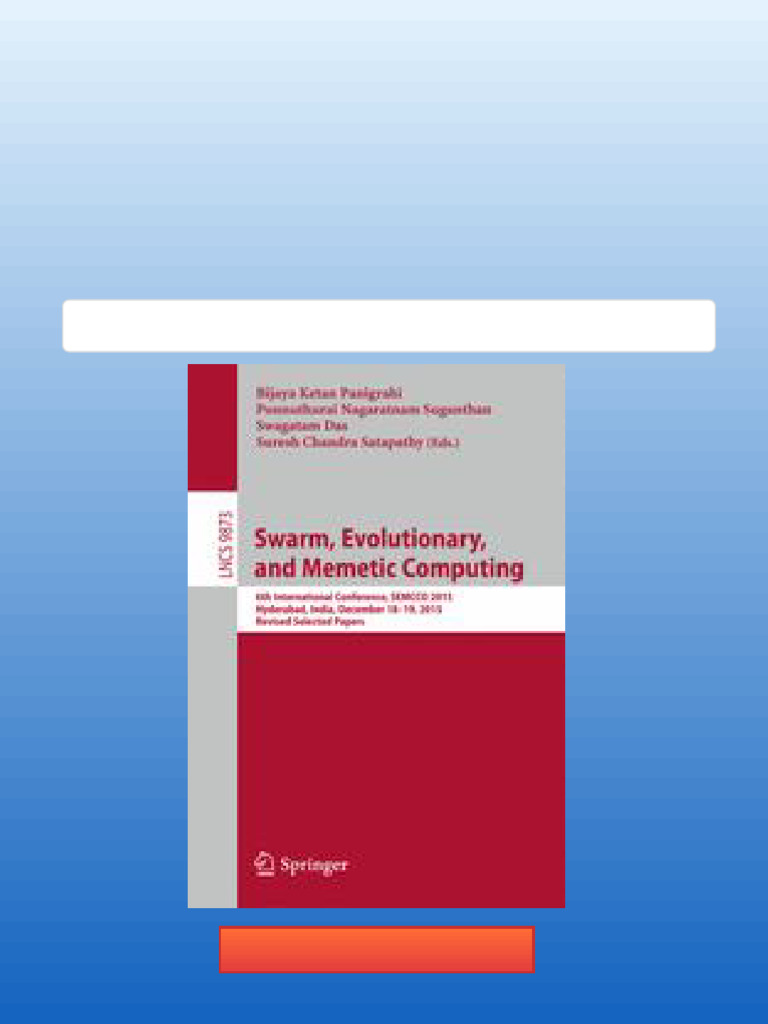 Swarm Evolutionary and Memetic Computing 6th International Conference ...