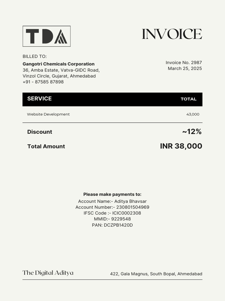 GCC Invoice | PDF