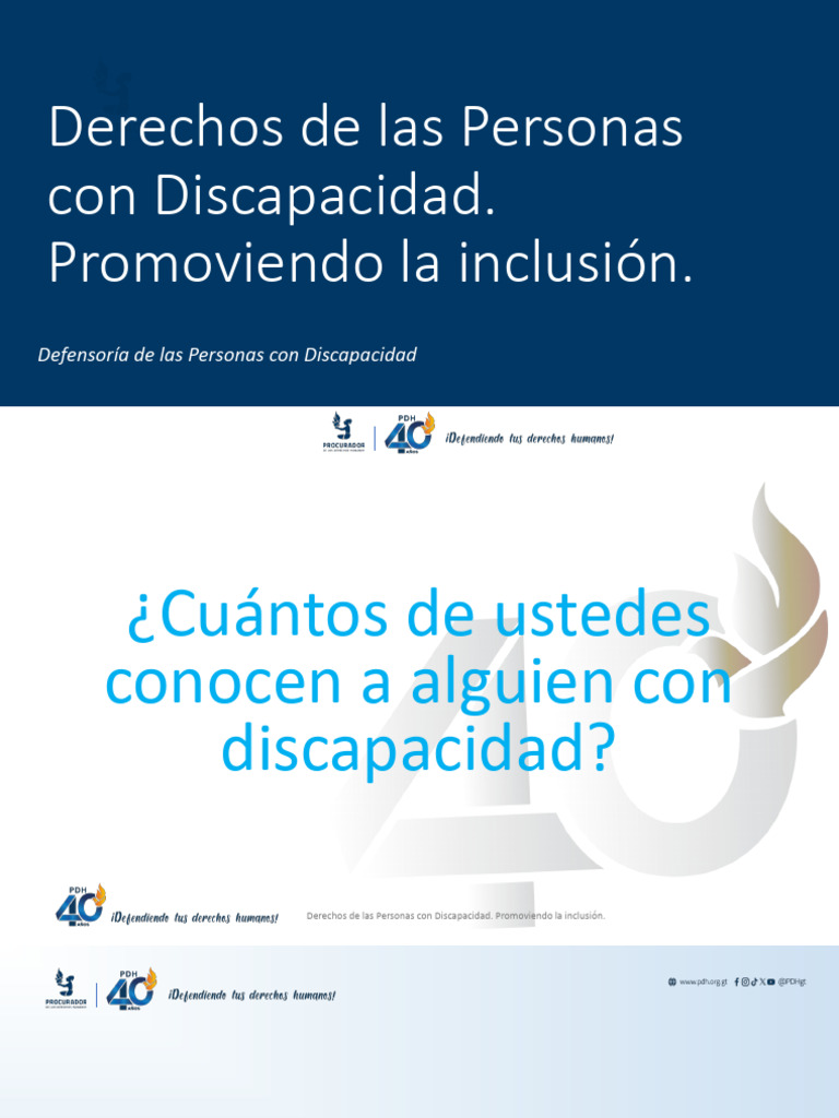 Inclusión y Derechos de Discapacidad | PDF | Invalidez | Inclusión ...