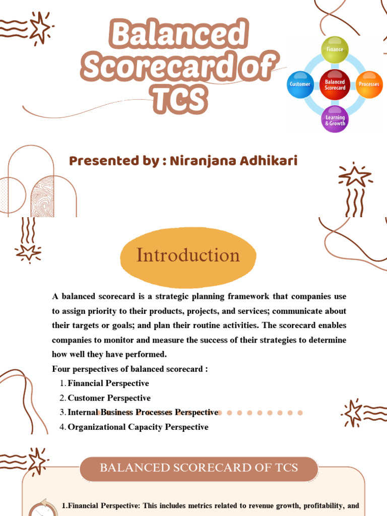 TCS Balanced Scorecard Overview | PDF | Performance Indicator ...