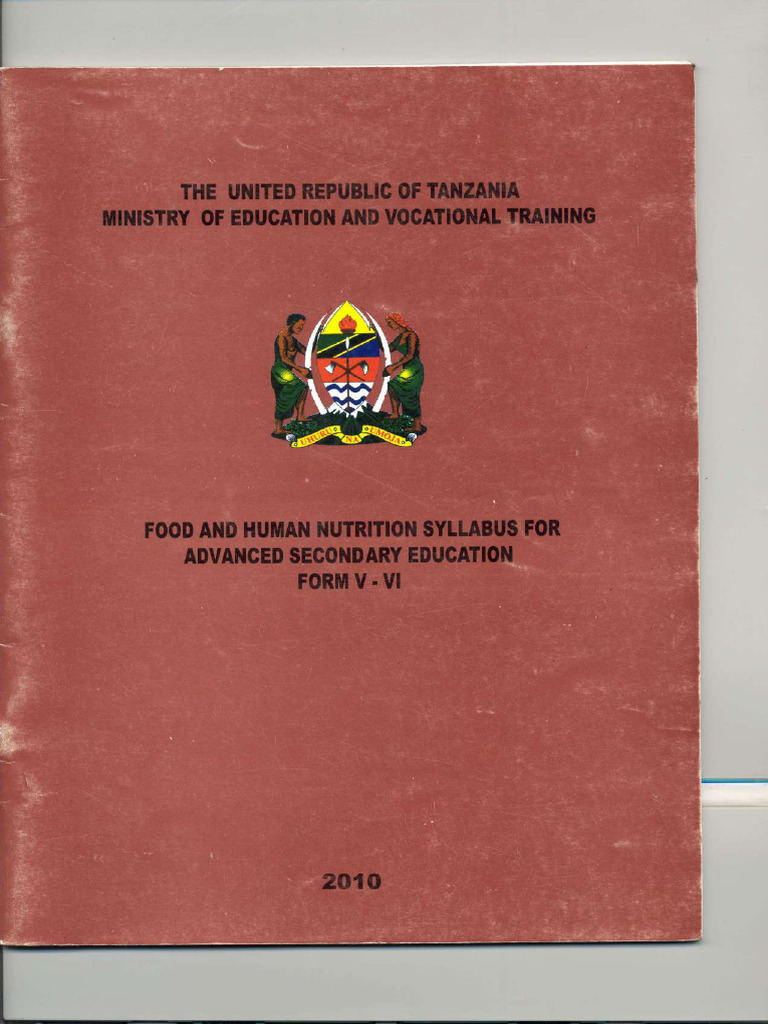 Syllabus - Food and Nutrition - F5-F6 - 2010 | PDF