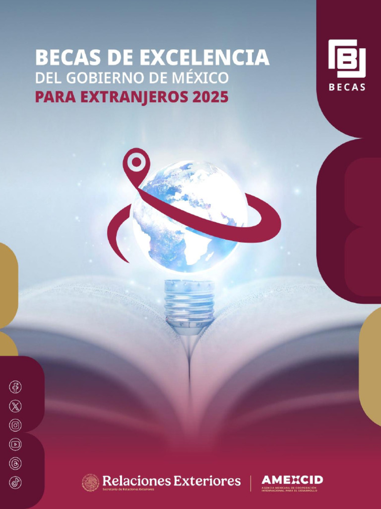 Convocatoria Becas Excelencia 2025 | PDF | México | Beca