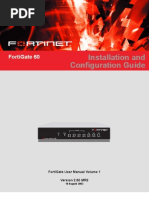 Download Volume 1 v250MR2 FortiGate-60 Install  Config Guide 18 August 2003 by Carolina Cofre Fernandez SN90418830 doc pdf