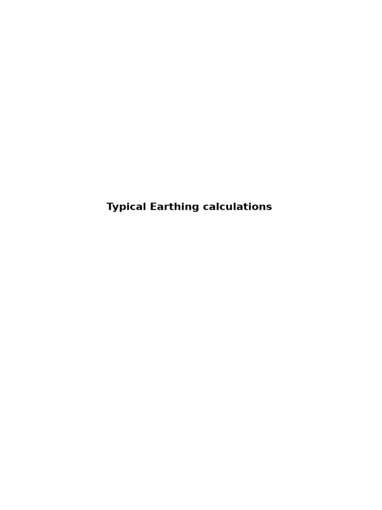 Solar Array Earthing Design Calculations | PDF | Power Supply | Power ...