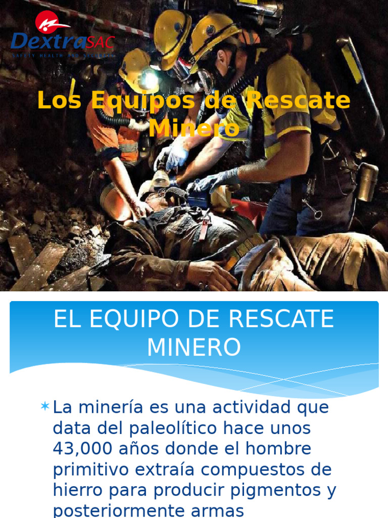 Equipos de Rescate Minero: Seguridad y Funciones | PDF | Minería ...