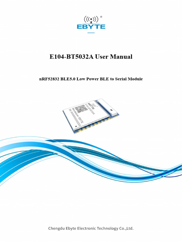 E104-BT5032A BLE Module Manual | PDF | Bluetooth | Computer Engineering