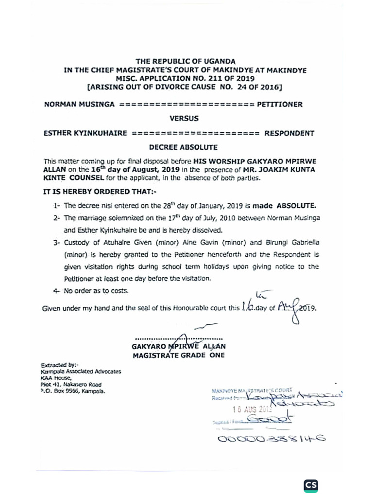 Decree Absolute | PDF
