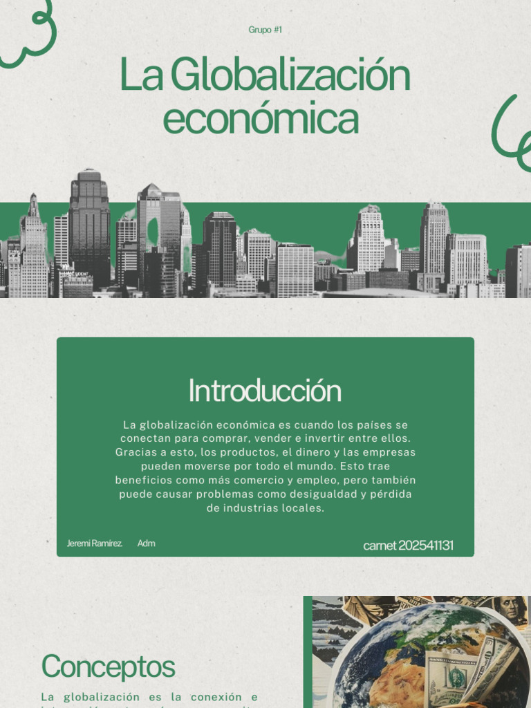 Impacto de la Globalización Económica | PDF | Globalización económica ...