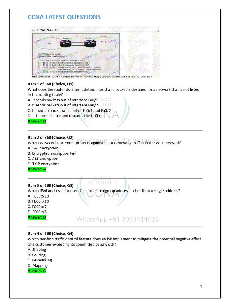 CCNA Configuration and Troubleshooting Guide | PDF | Computer Network ...
