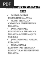 Pembentukan Malaysia 1963 Nota Ringkas Pdf