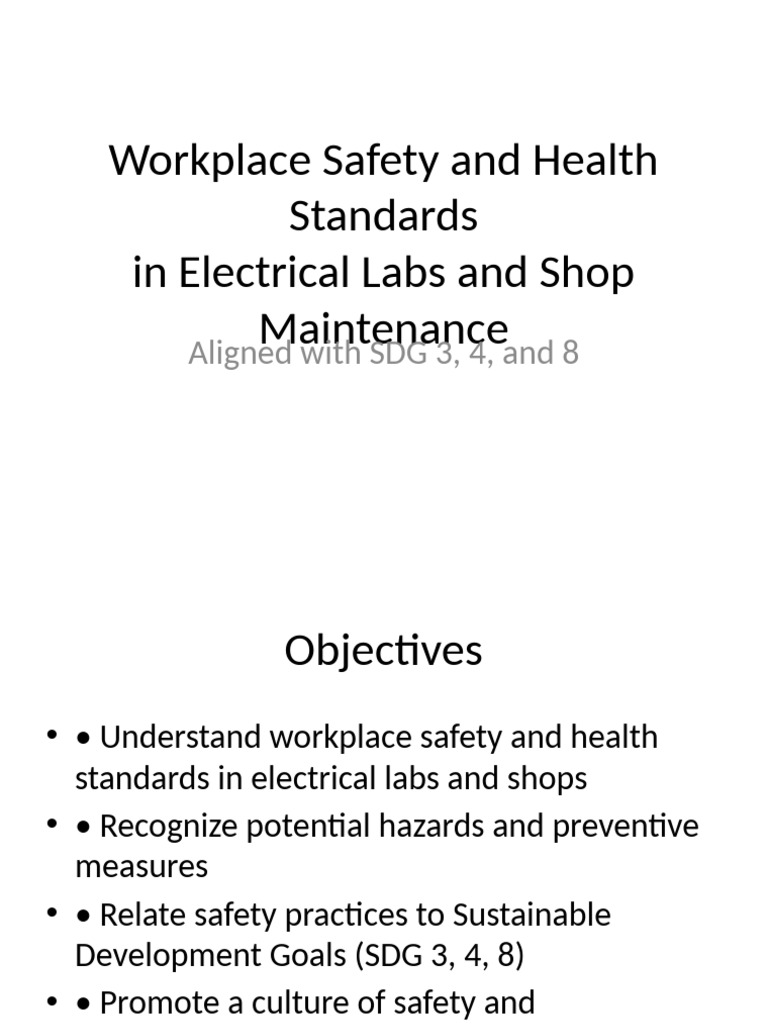 Electrical Lab Safety Standards Guide | PDF