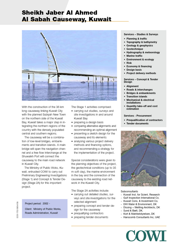 Sheikh Jaber Al Ahmed Causeway Project | PDF | Kuwait | Earth Sciences