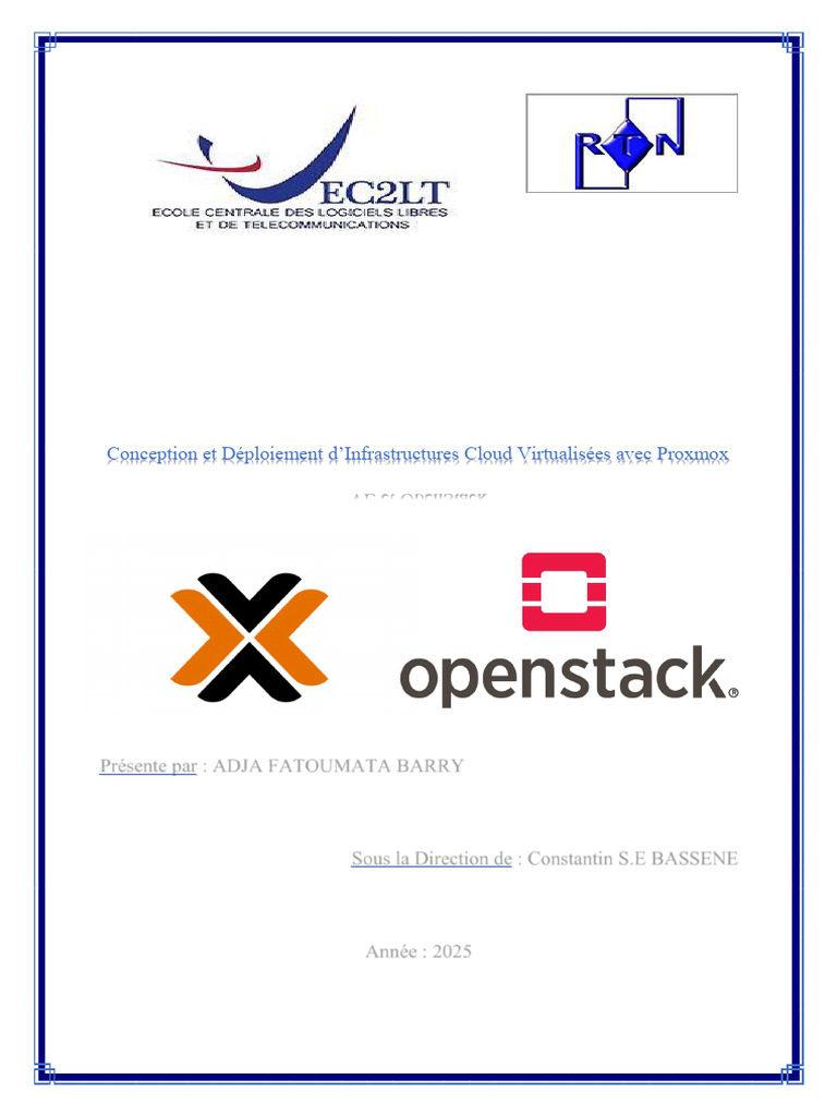 Infrastructure Cloud Proxmox et OpenStack | PDF | OpenStack | Machine ...