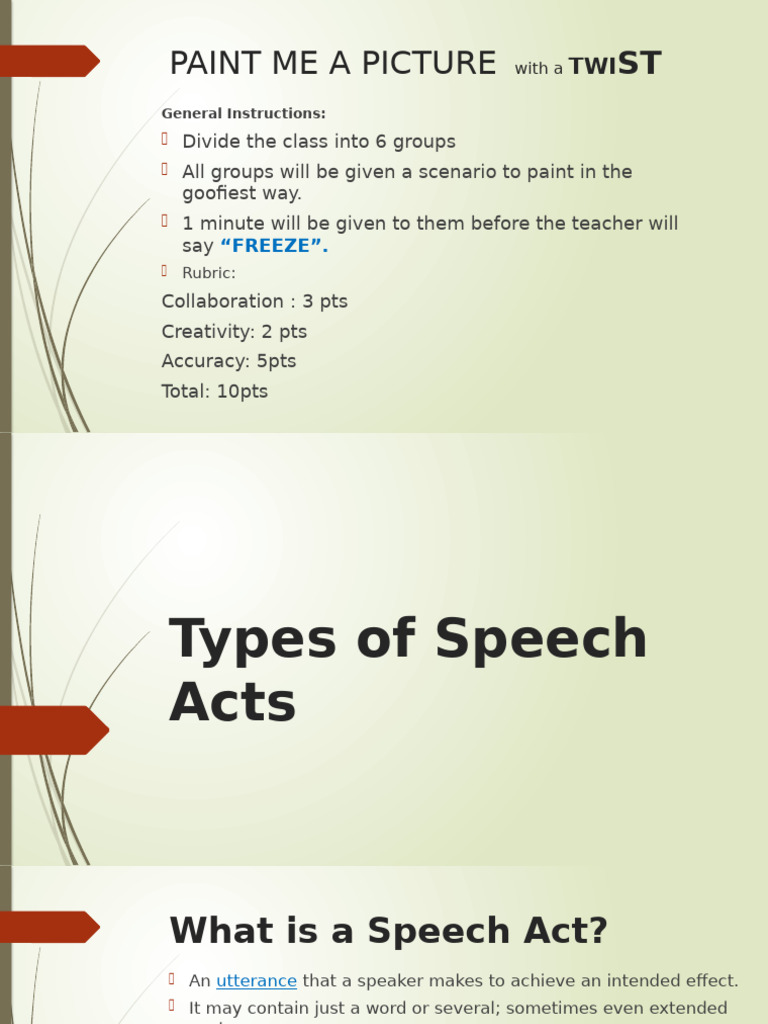 Speech Acts Lesson 1 | PDF | Cognitive Science | Cognition