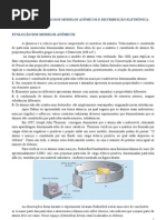 modelos atômicos e distribuição eletrônica