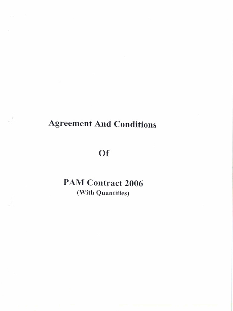 PAM Contract 2006 | PDF