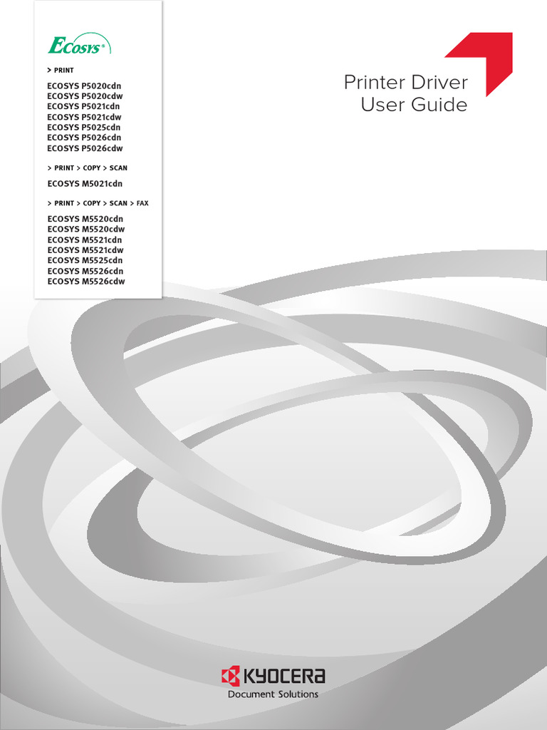 Kyocera Printer Driver User Guide | PDF | Microsoft Windows | Device Driver