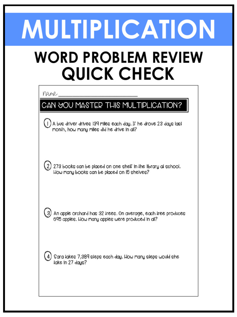 Multiplication Word Problems | PDF | Digital Millennium Copyright Act ...