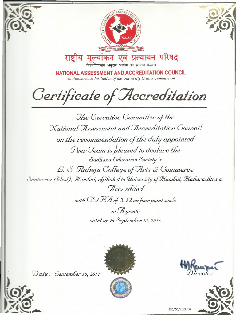 NAAC Certificate | PDF