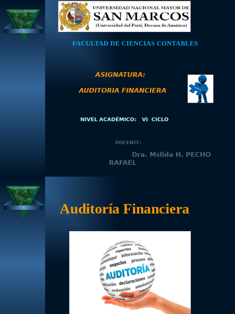 Semana 1. Auditoria Financiera | PDF | Auditoría | Auditoría financiera