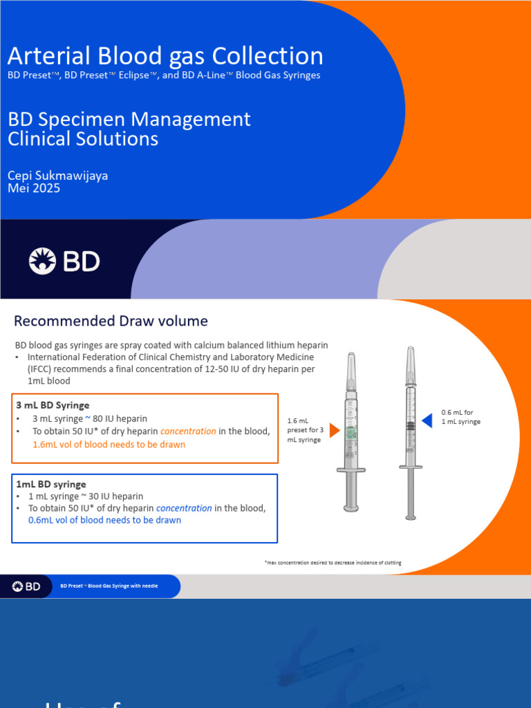 BD Preset Syringe Usage Guide | PDF | Medical Specialties | Clinical ...