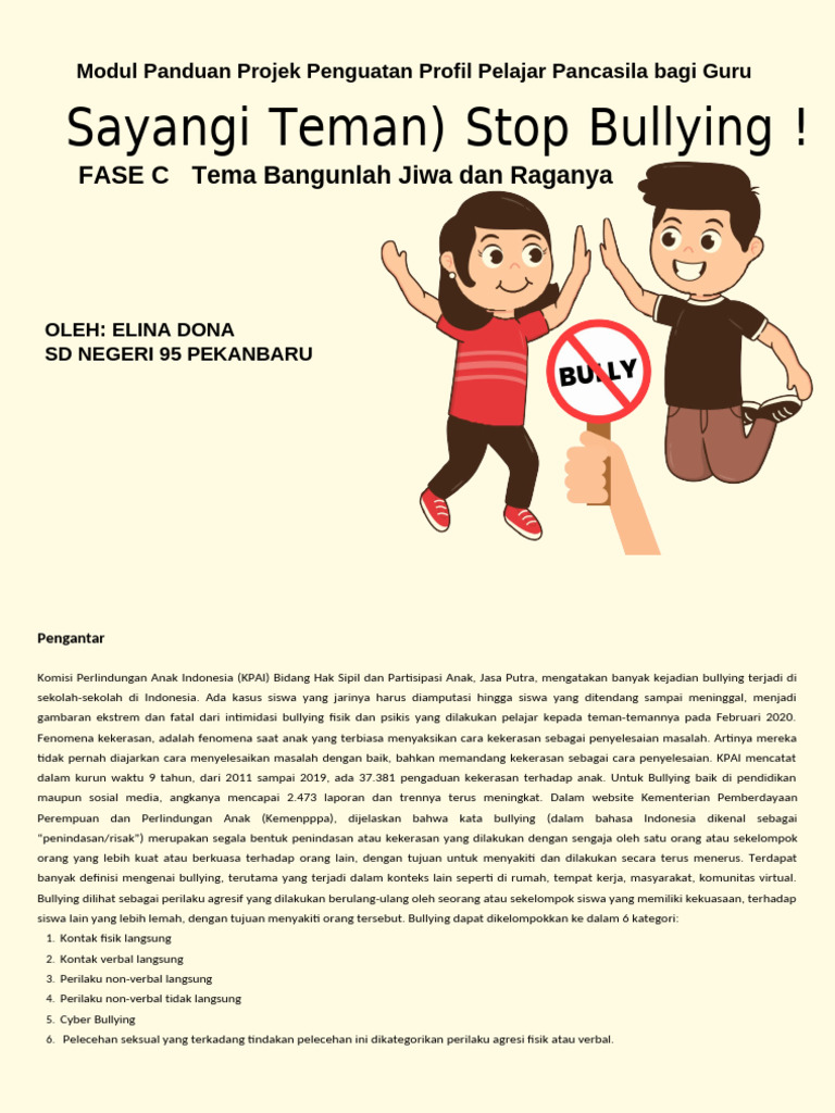 Stop Bullying: Panduan untuk Guru | PDF