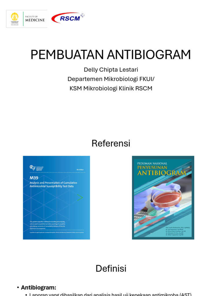 Panduan Pembuatan Antibiogram Efektif | PDF