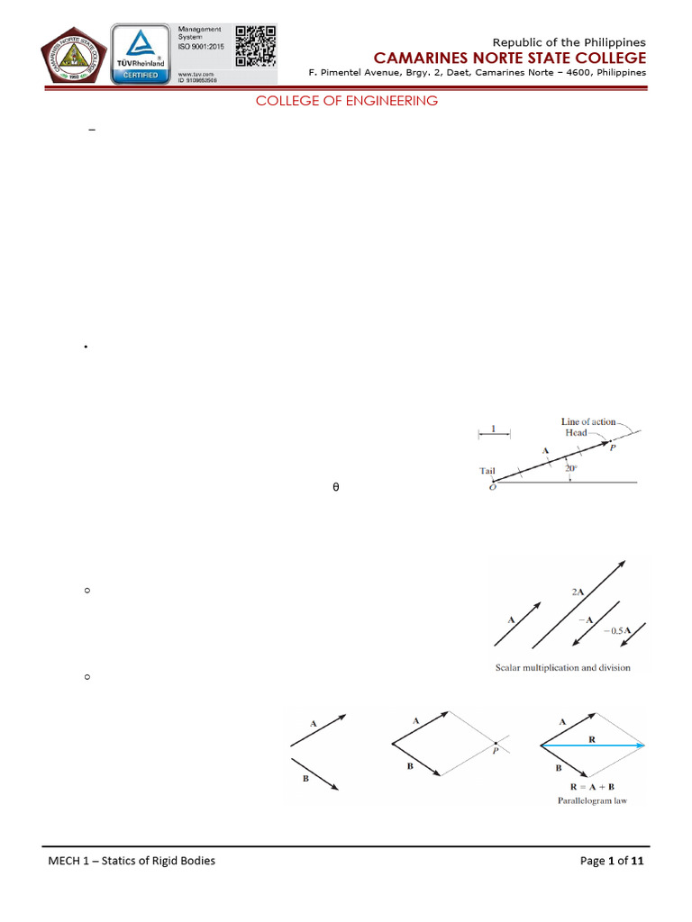 Statics - Force Vectors | PDF | Euclidean Vector | Cartesian Coordinate ...