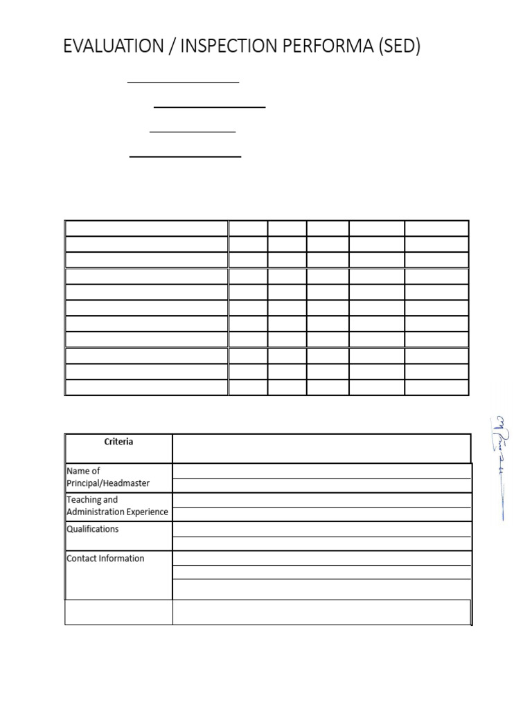 School Inspection Evaluation Form | PDF | Chess | Chess Theory