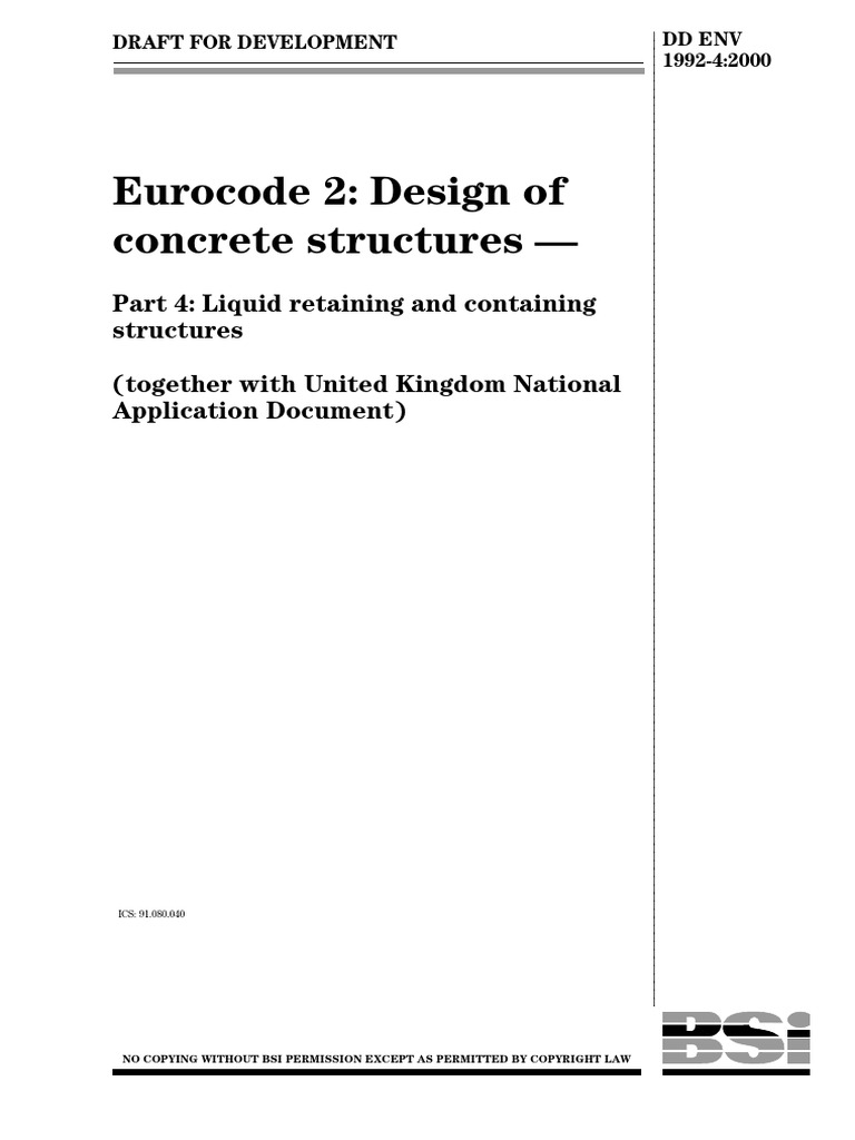 Eurocode 2 Design of Concrete Structures Part 4 | PDF