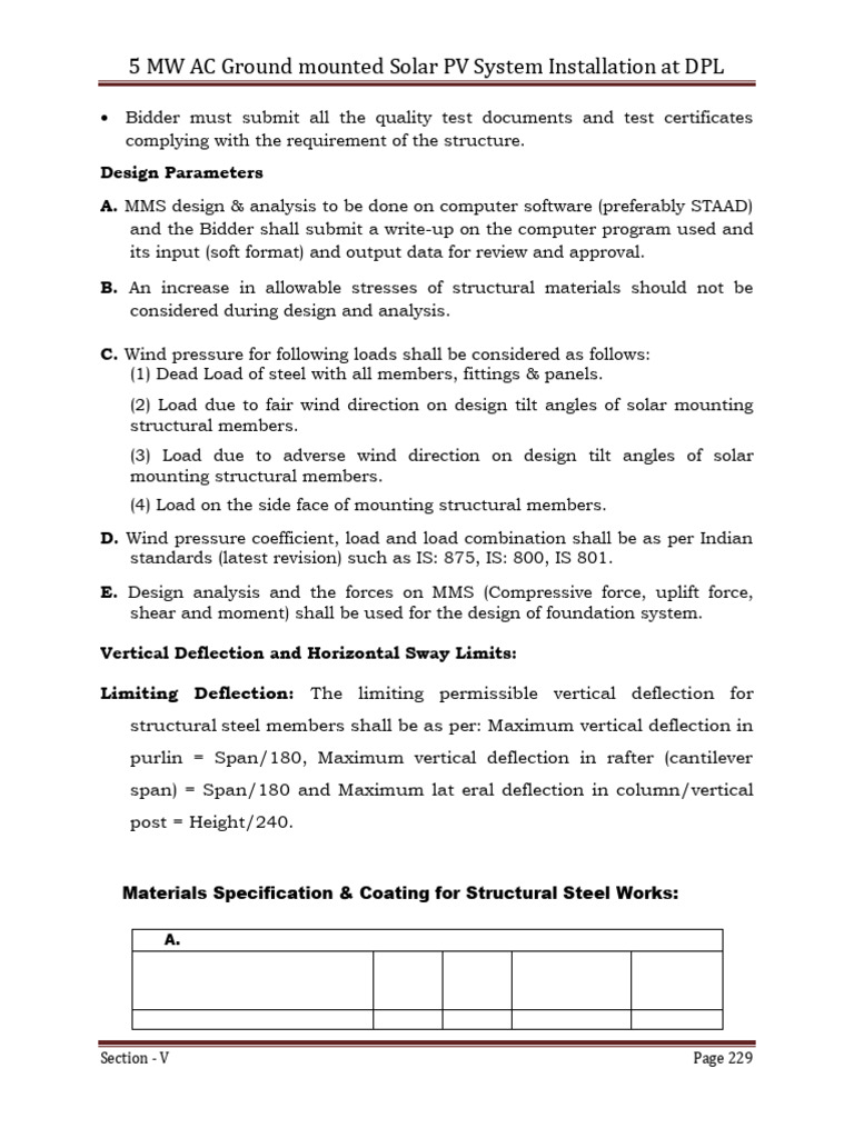 5 MW Solar PV System Installation Guide | PDF