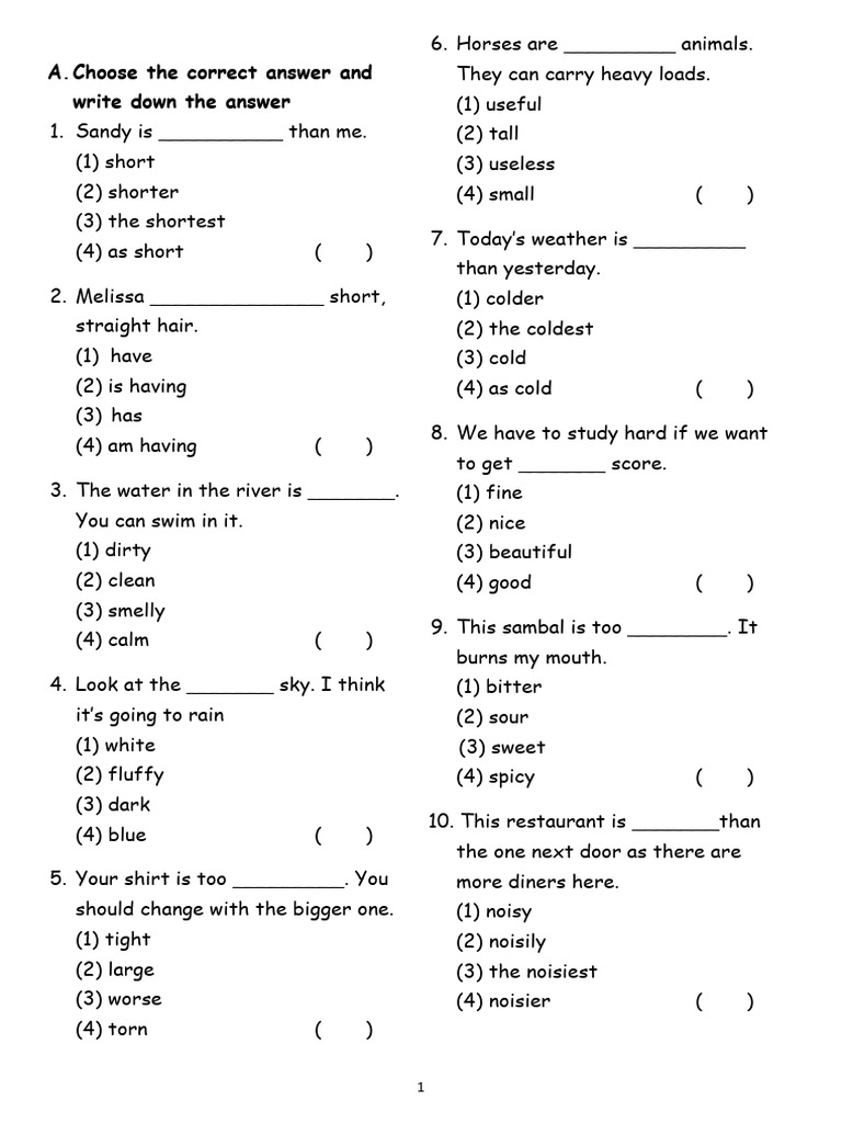 p3 English Rws 2 Term 1 | PDF