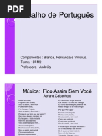 Aprendendo orações coordenadas com música - EXEMPLO
