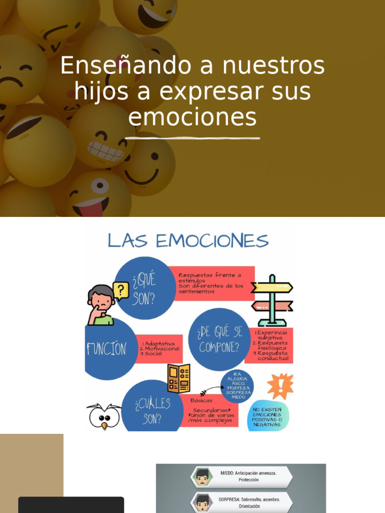 Enseñando A Nuestros Hijos A Expresar Sus Emociones | PDF | Las ...