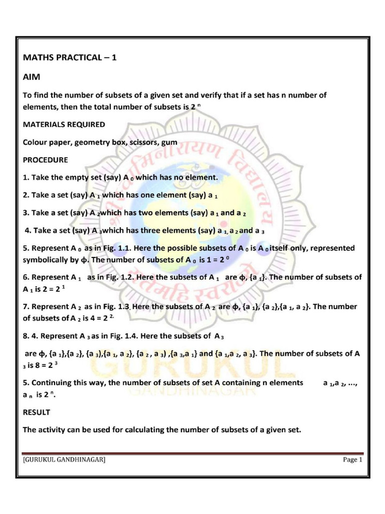 Class Xi Maths Prac-1 To 5 | PDF